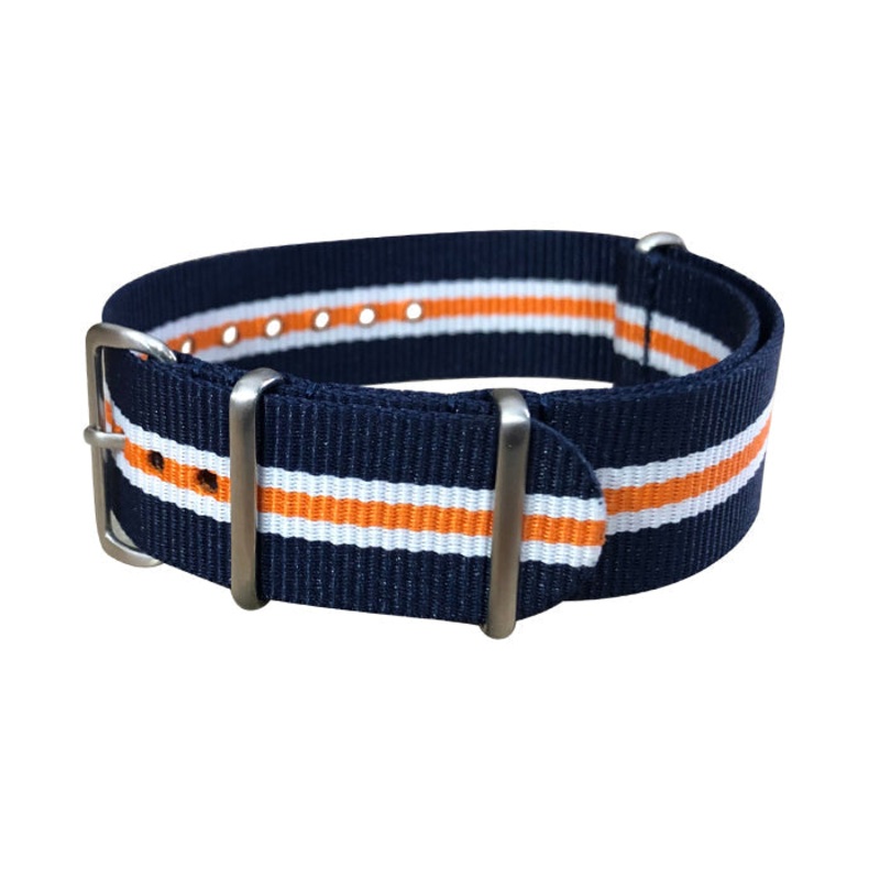 Triton | Navy & Orange & White | One-Piece | Nylon | Brushed Hardware