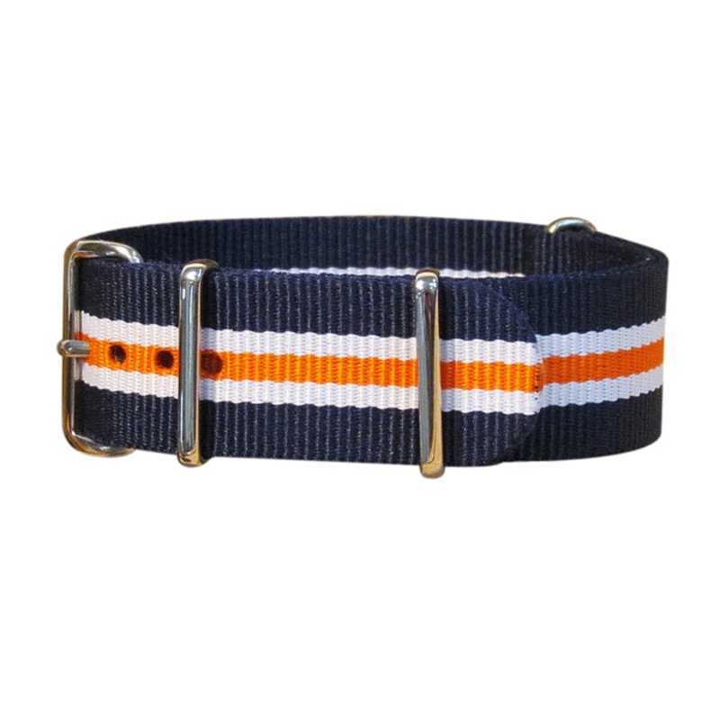 Triton | Navy & Orange & White | One-Piece | Nylon | Polished Hardware