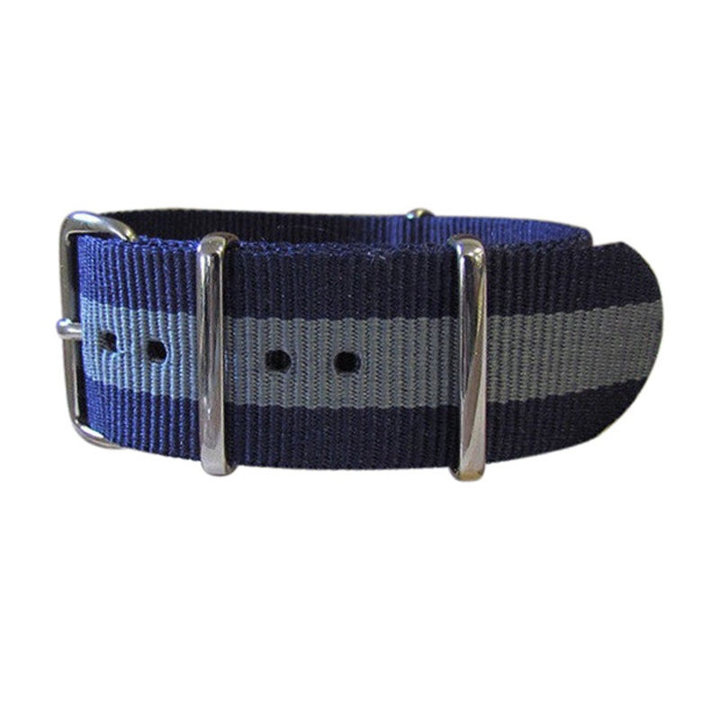 Tundra | Navy & Gray | One-Piece | Nylon | Polished Hardware