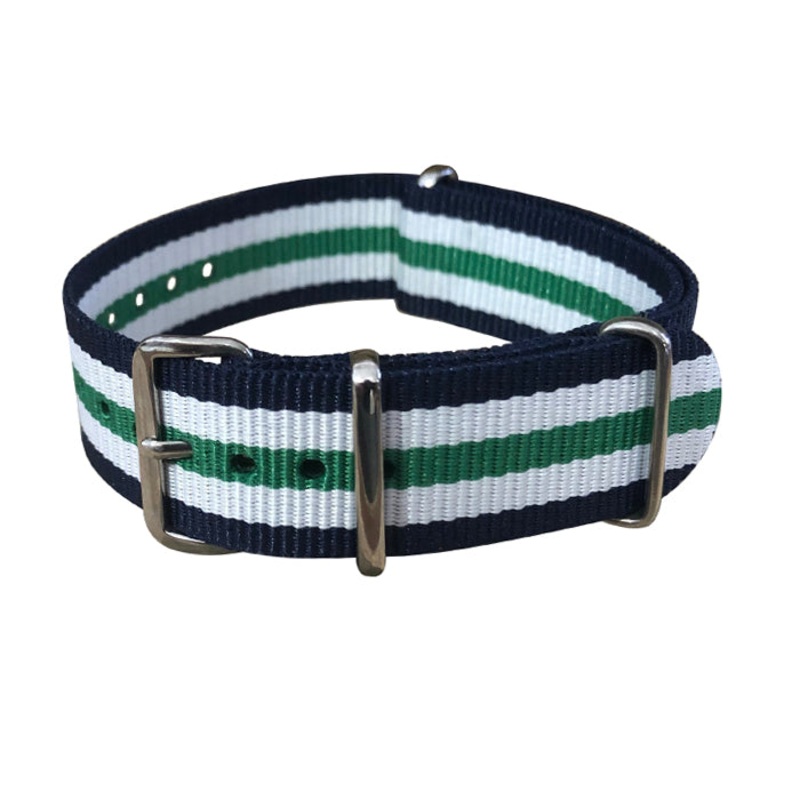 Aurora II | Navy & White & Green | One-Piece | Nylon | Polished Hardware