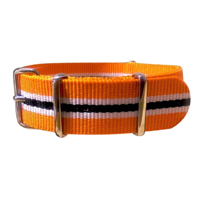 Flare | Orange, White, & Black | One-Piece | Nylon | Polished Hardware