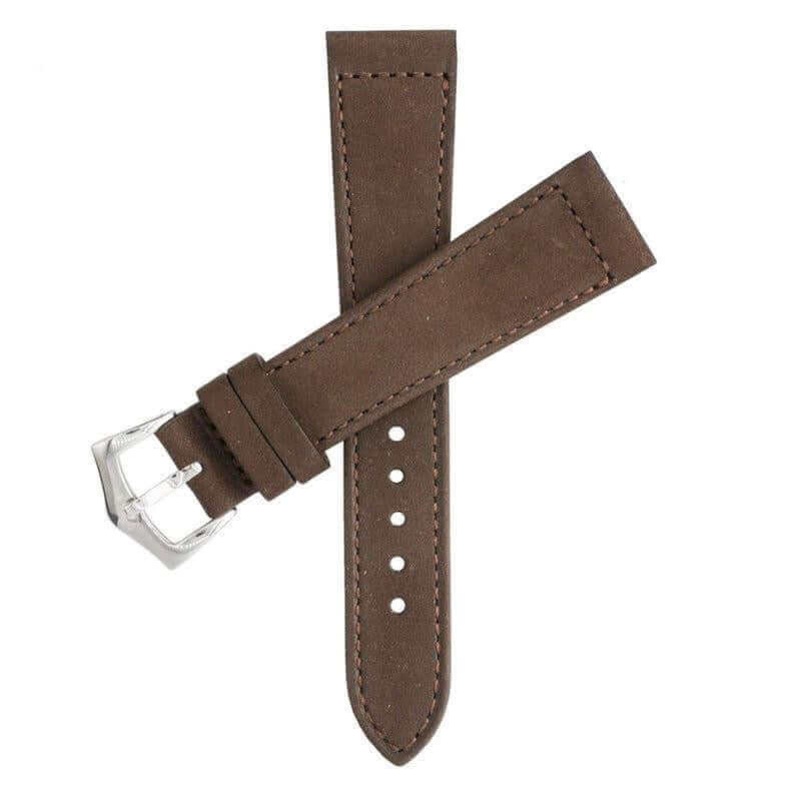 Brown Nabuck Leather Watch Strap Brown
