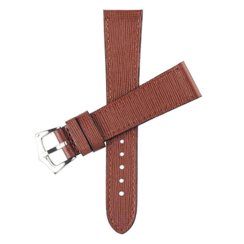 Burgundy Saffiano  Leather Watch Strap Burgundy