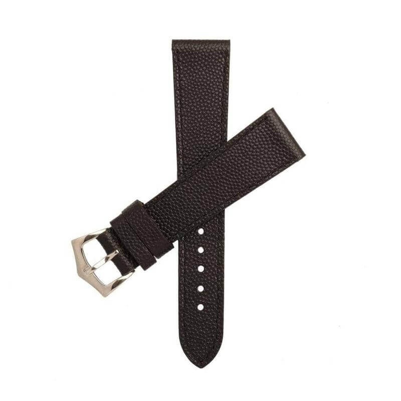 Black Hammered Calfskin Watch strap Black