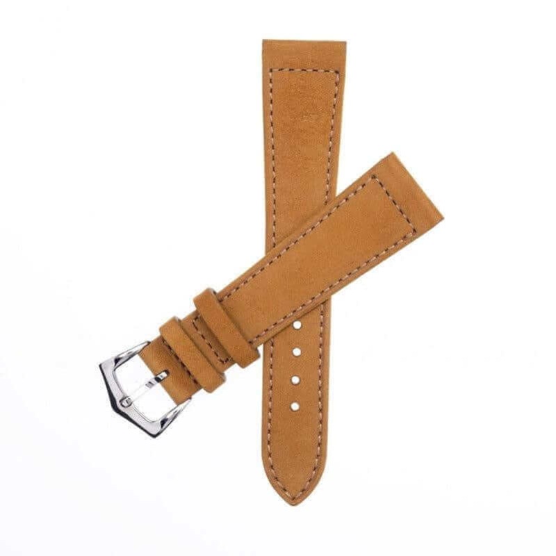Cognac Nabuck Leather Watch Strap Cognac