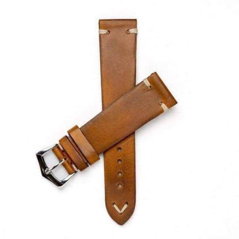Cognac Vintage Leather Watch Strap Cognac