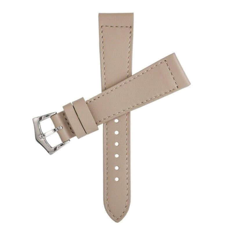 Taupe Calfskin Leather Watch Strap Taupe