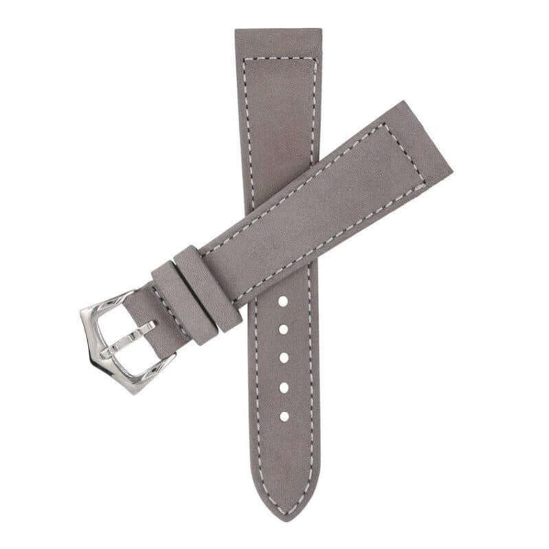 Taupe Nabuck Leather Watch Strap Taupe