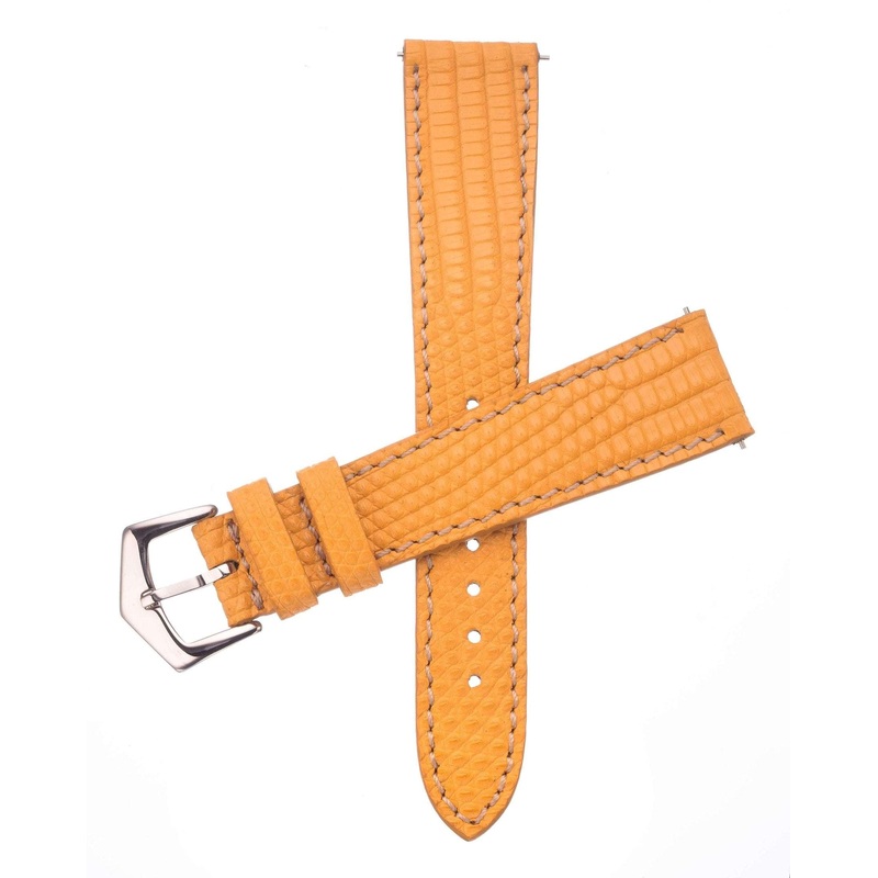 Yellow Lizard Watch Strap Yellow