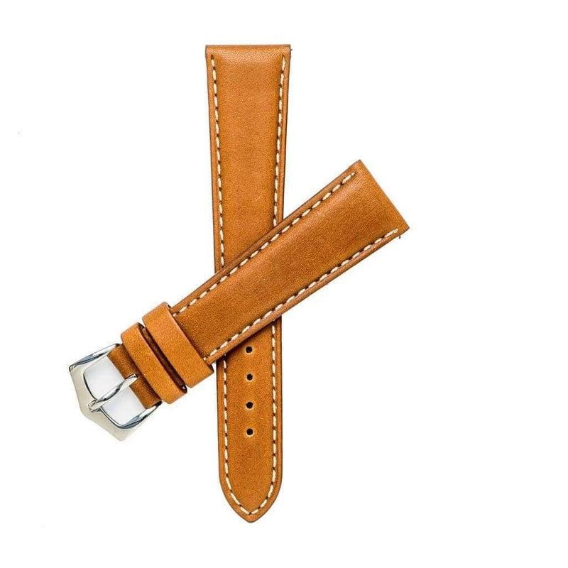 Cognac Gran Cuir Leather Watch Strap Cognac