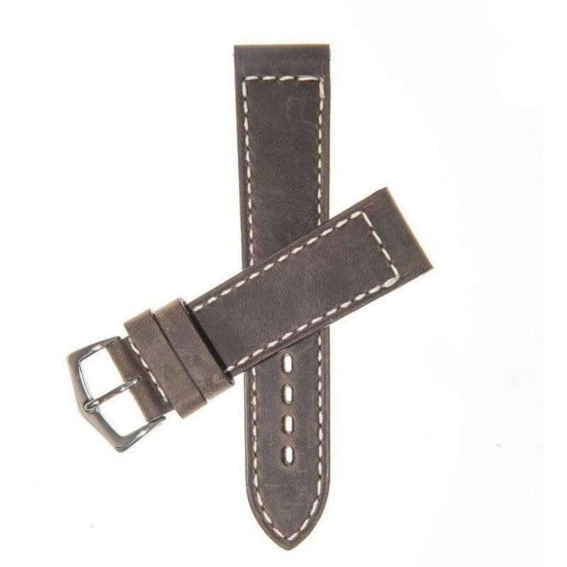 Dark Green Italian Leather Watch Strap Green