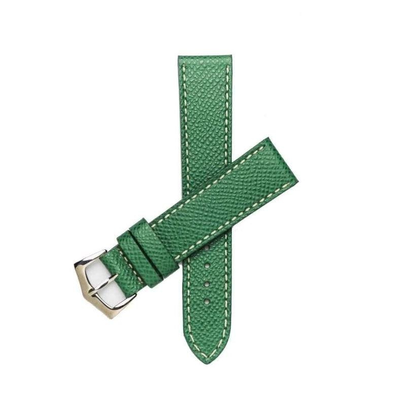 Emerald Green Epsom Leather Watch Strap  Premium Italian Craftsmanship