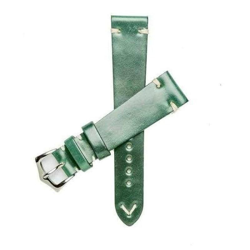 Green Cordovan Leather Watch Strap