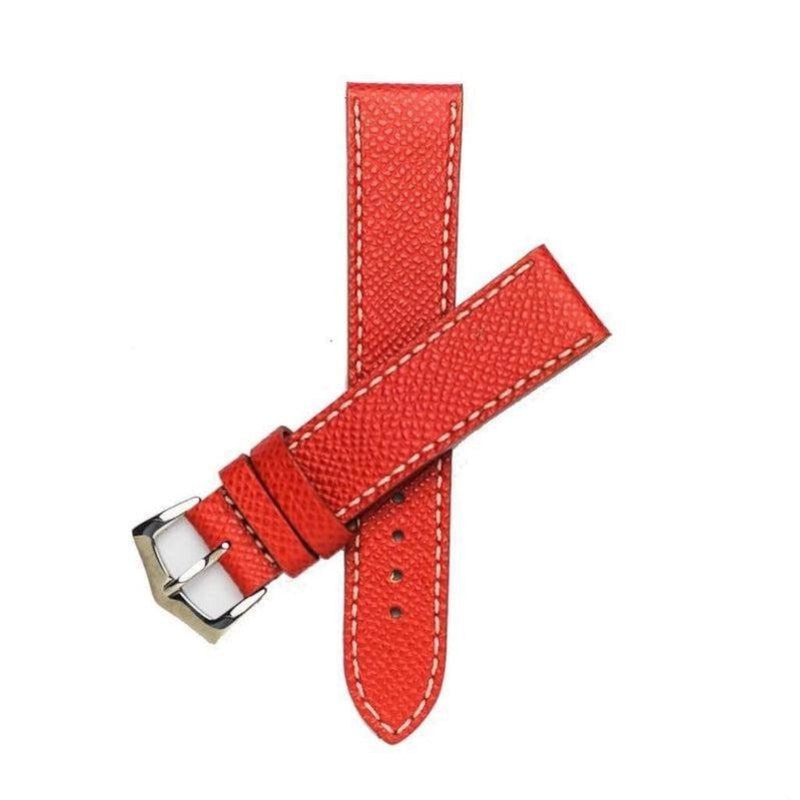 Red Epsom Leather Watch Strap Red