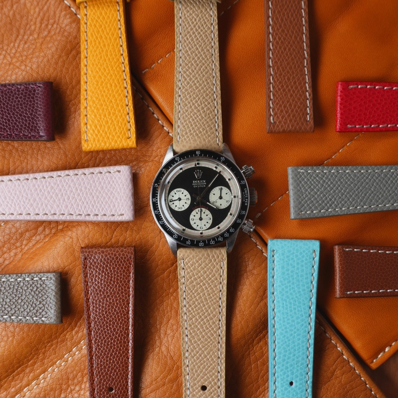 Tan Saffiano Leather Watch Strap Tan