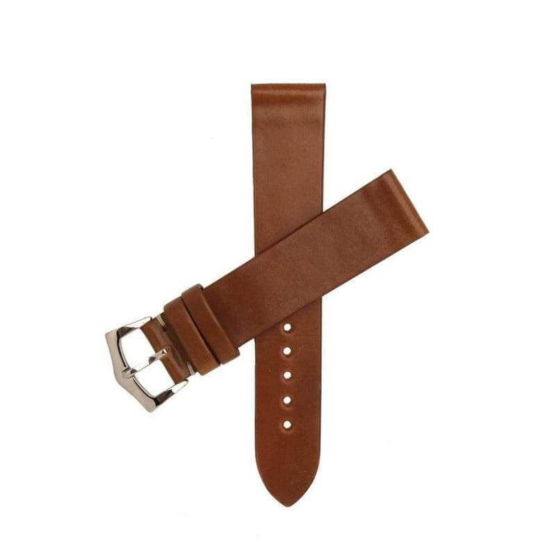 Brown Cordovan Leather  No Stitches Watch Strap Brown