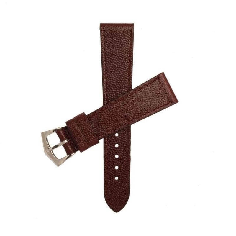 Burgundy Hammered Calfskin Watch strap Burgundy