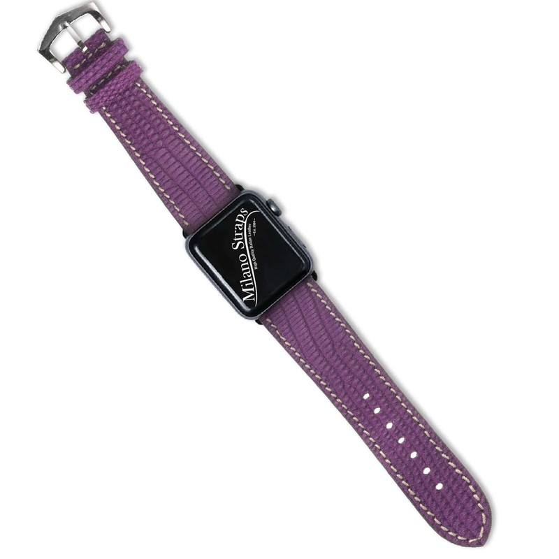 Purple Lizard Apple Watch Leather Band