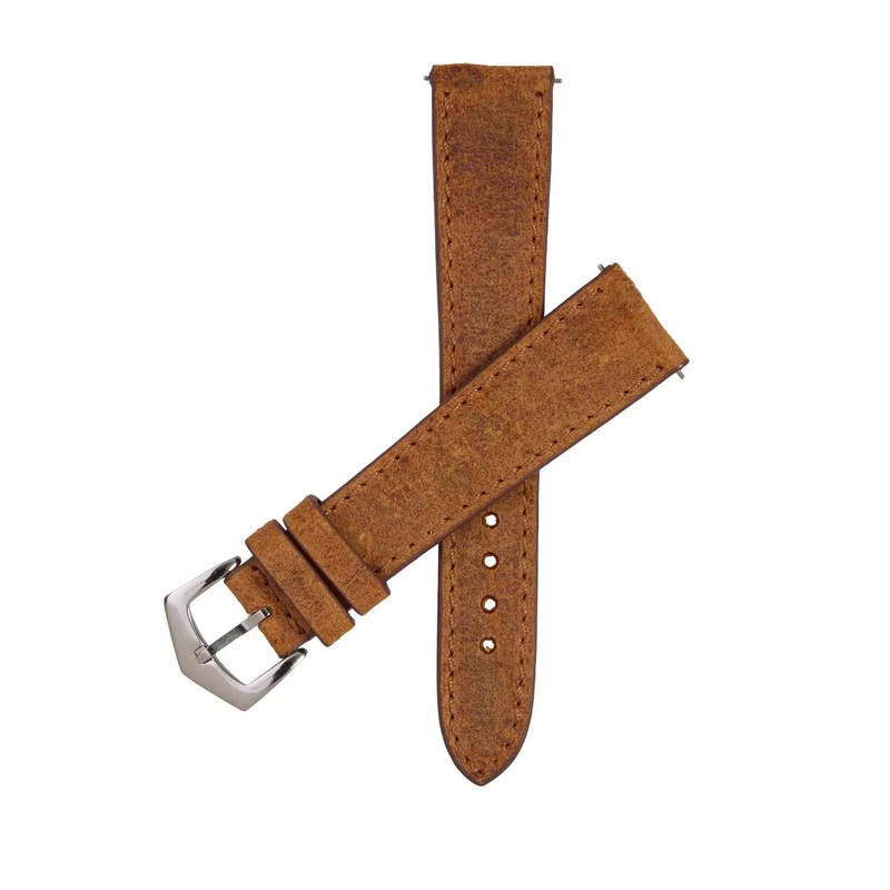 Mohawk Coach Leather Watch Band stitches tone