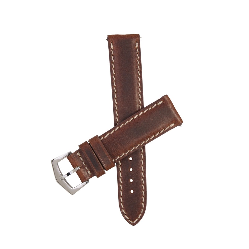Tuscan Vintage  Brown Premium Leather Watch Strap Brown