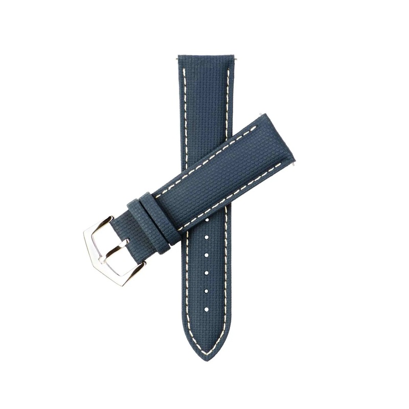 Italian Watch Straps/Dual Layer Kfm Blue  Leather