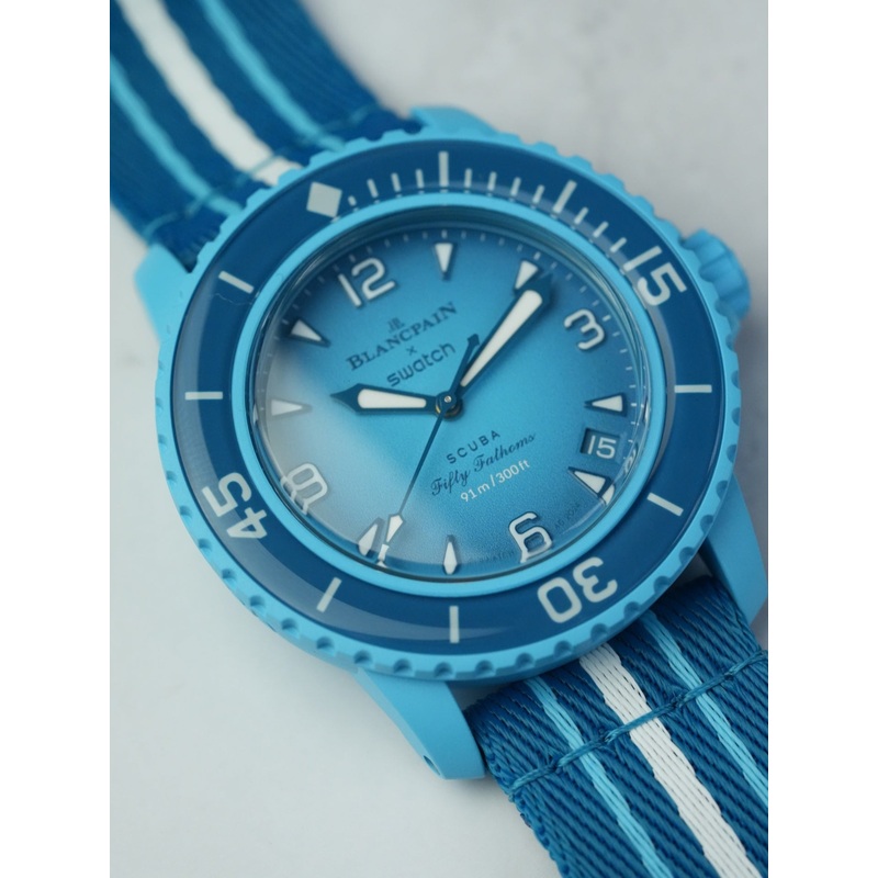 Blancpain X Swatch Fifty Fathoms Scuba Collection: Blue Lagoon