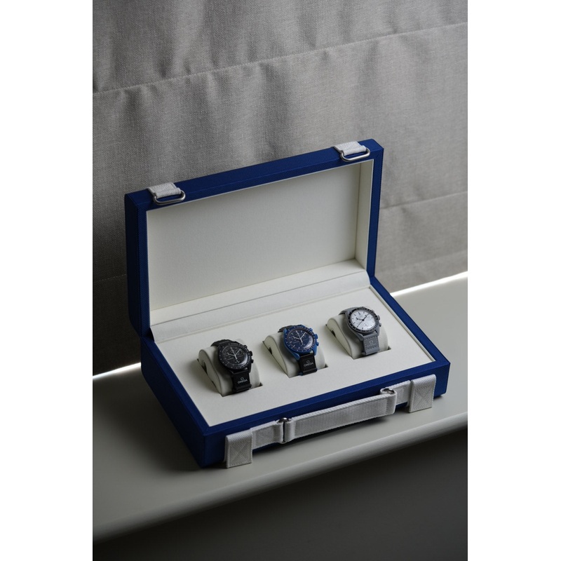 MoonSwatch Flight Case Blue