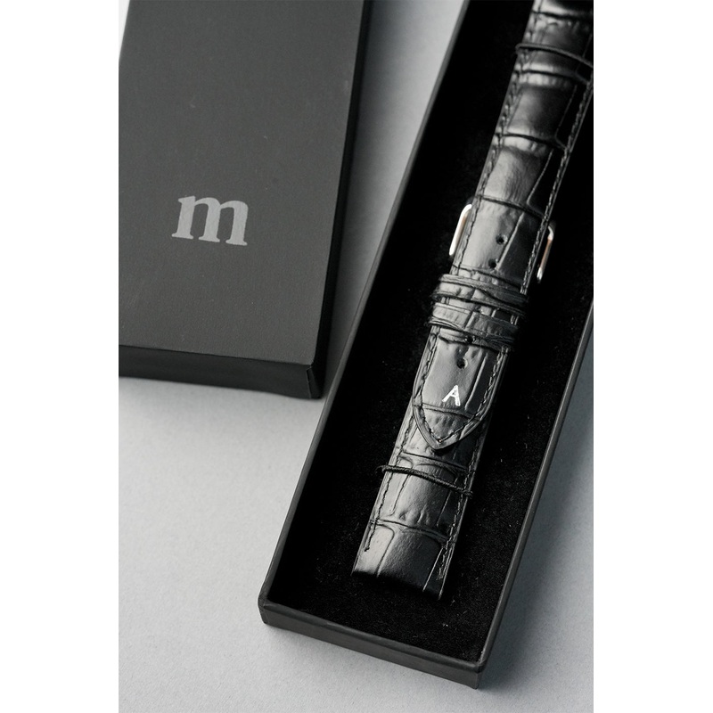 Embossed Alligator Leather Watch Strap – 18mm to 24mm