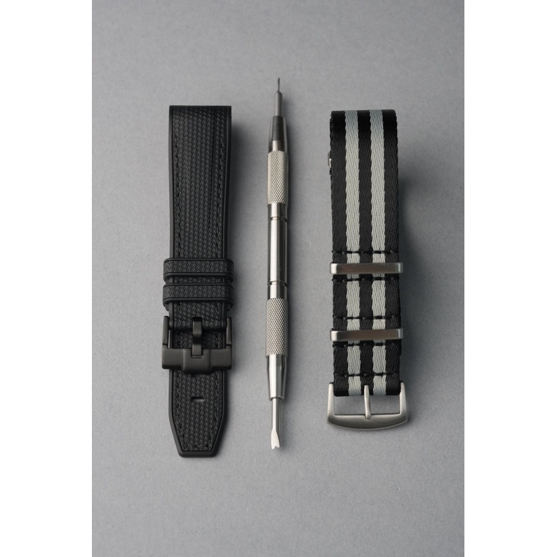 MoonSwatch Strap Bundle  Rubber & Fabric+ Tool (Complimentary Engraving)