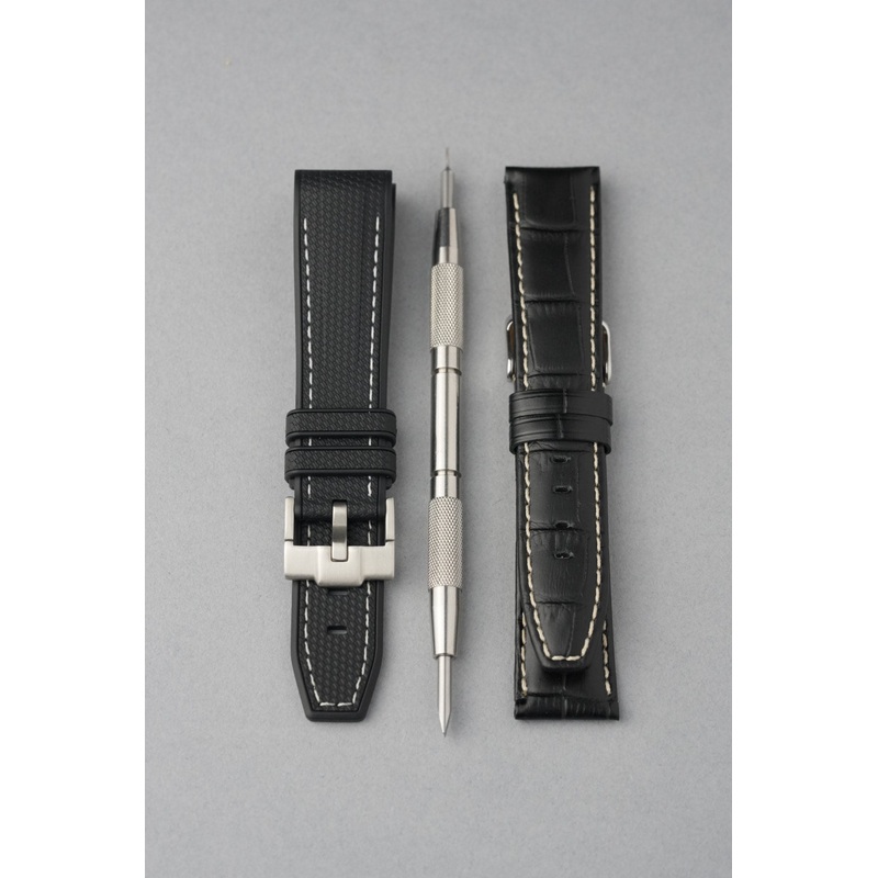 MoonSwatch Strap Bundle  Rubber & Leather+ Tool (20mm)