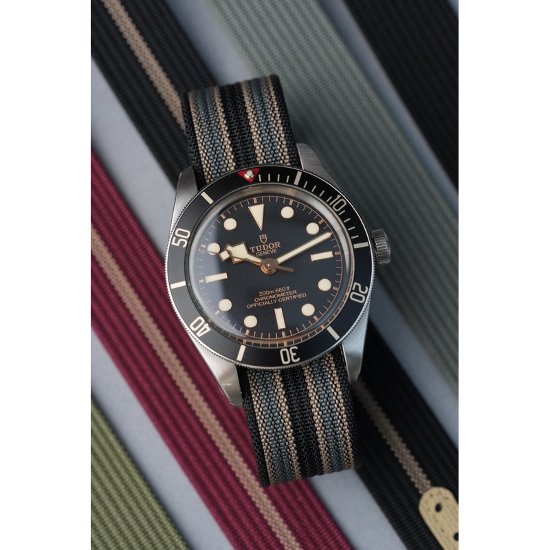 Nylon Strap with FKM Reinforced Notches – Deployant Clasp For Tudor