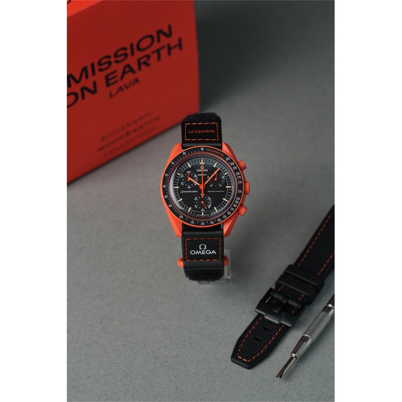 Swatch x OMEGA MoonSwatch Mission on Earth  Lava Classic Bundle