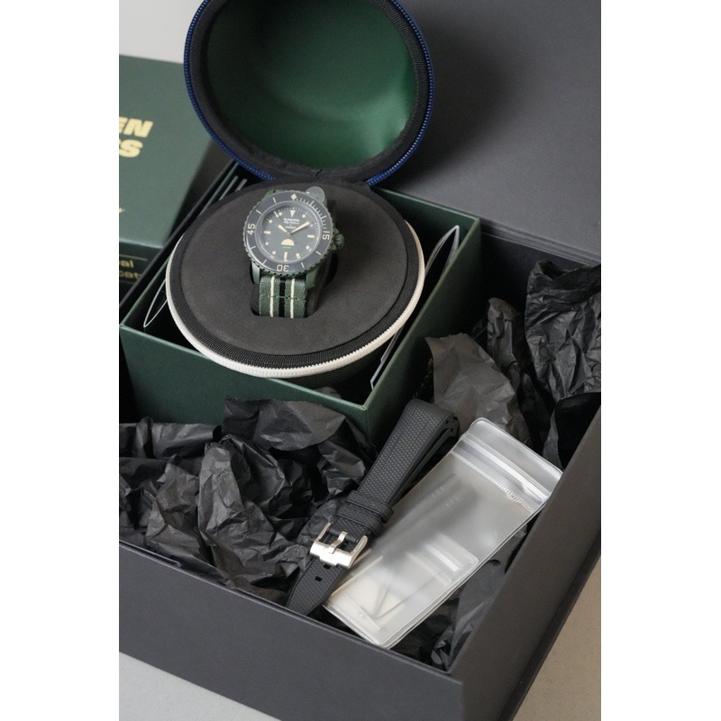 Blancpain Green Abyss Strap Set