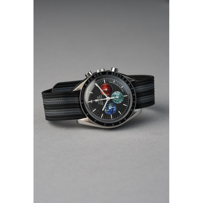 Nylon Strap with FKM Reinforced Notches – Deployant Clasp For Omega Speedmaster