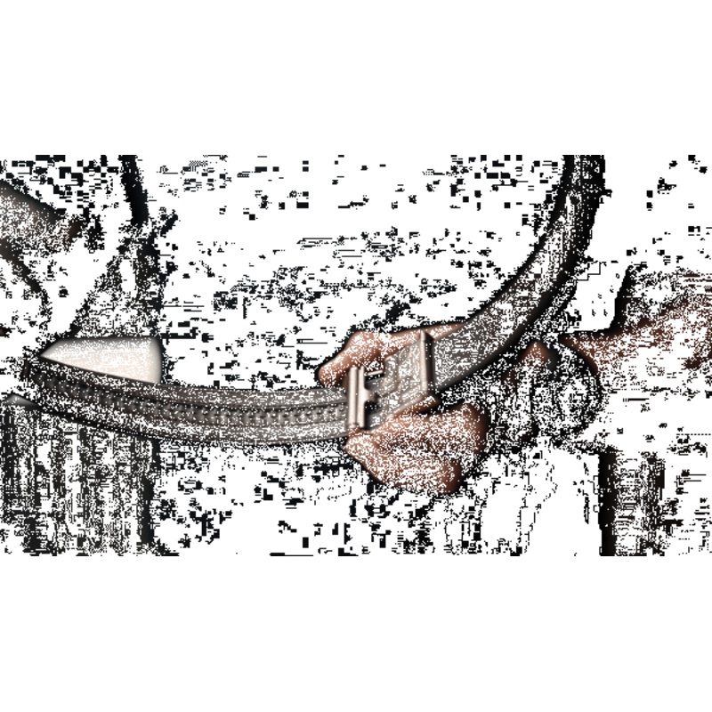 RODEO BUCKLE | TAN BUFFALO LEATHER GUN BELT