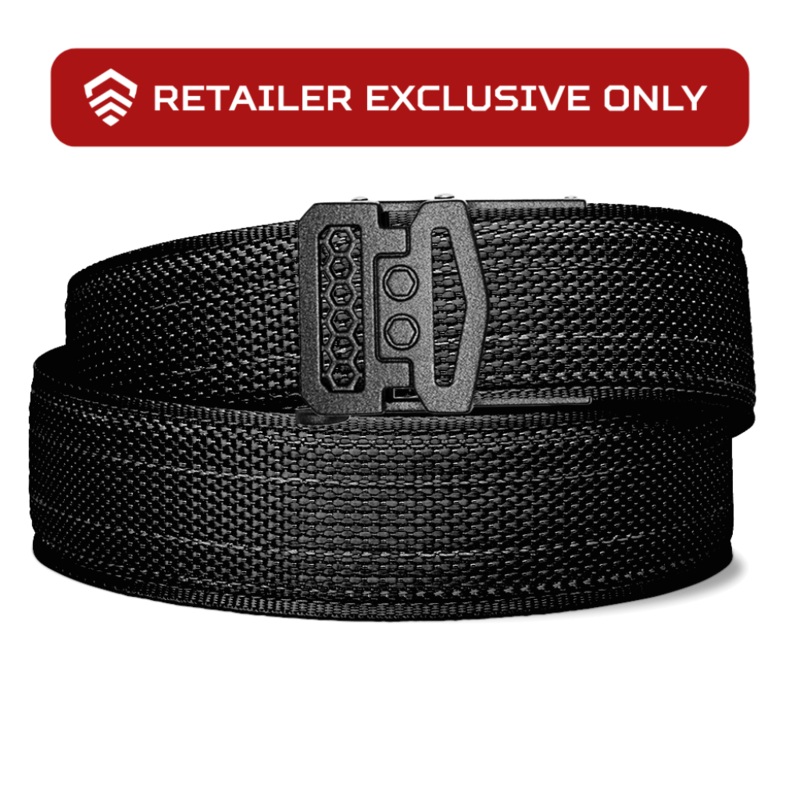 DEALER EXCLUSIVE X10 BUCKLE | USA MADE TACTICAL GUN BELT 1.5″ Black
