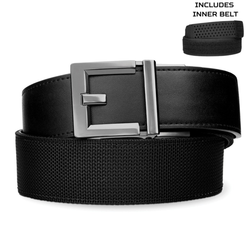 EXECUTIVE PROTECTION BELT BLACK TACTICAL HYBRID 1.75″: COMPLETE KIT