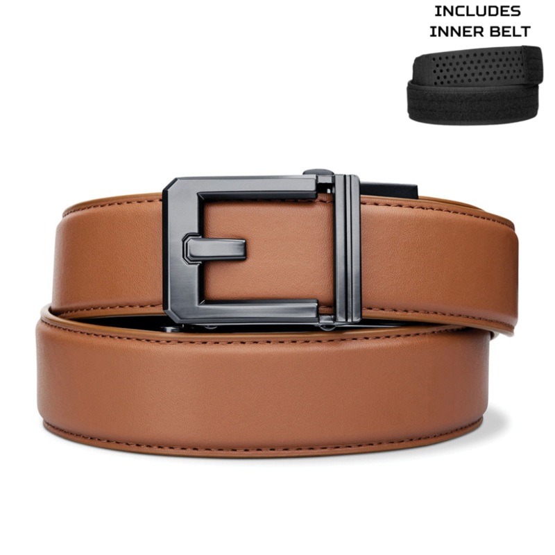 EXECUTIVE PROTECTION TAN ARMORTEK LEATHER BELT 1.5″: COMPLETE KIT