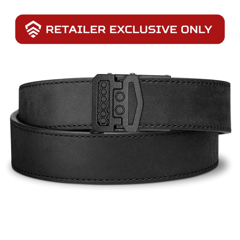 DEALER EXCLUSIVE X10 BUCKLE | BUFFALO LEATHER GUN BELT 1.5″