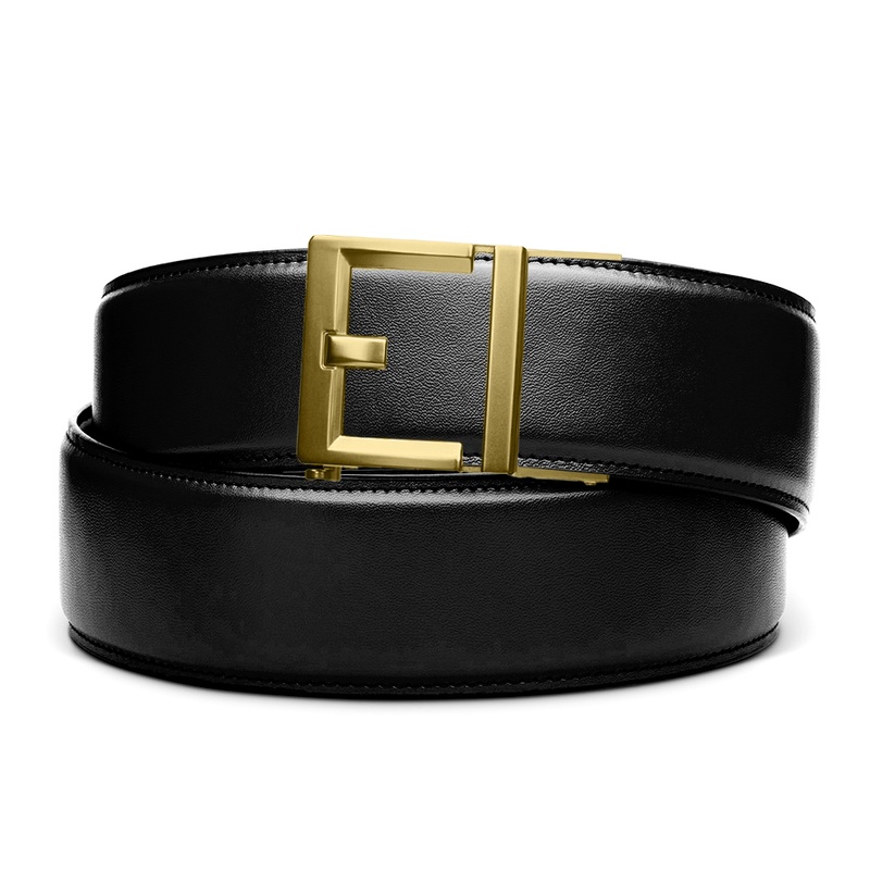 G2 BRASS BUCKLE | LEATHER GARRISON GUN BELT 1.75″ Black