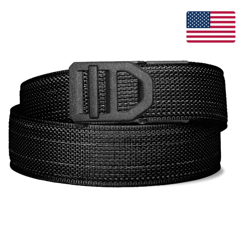 X SERIES BUCKLE  | USA MADE BLACK TACTICAL NYLON GUN BELT 1.5″