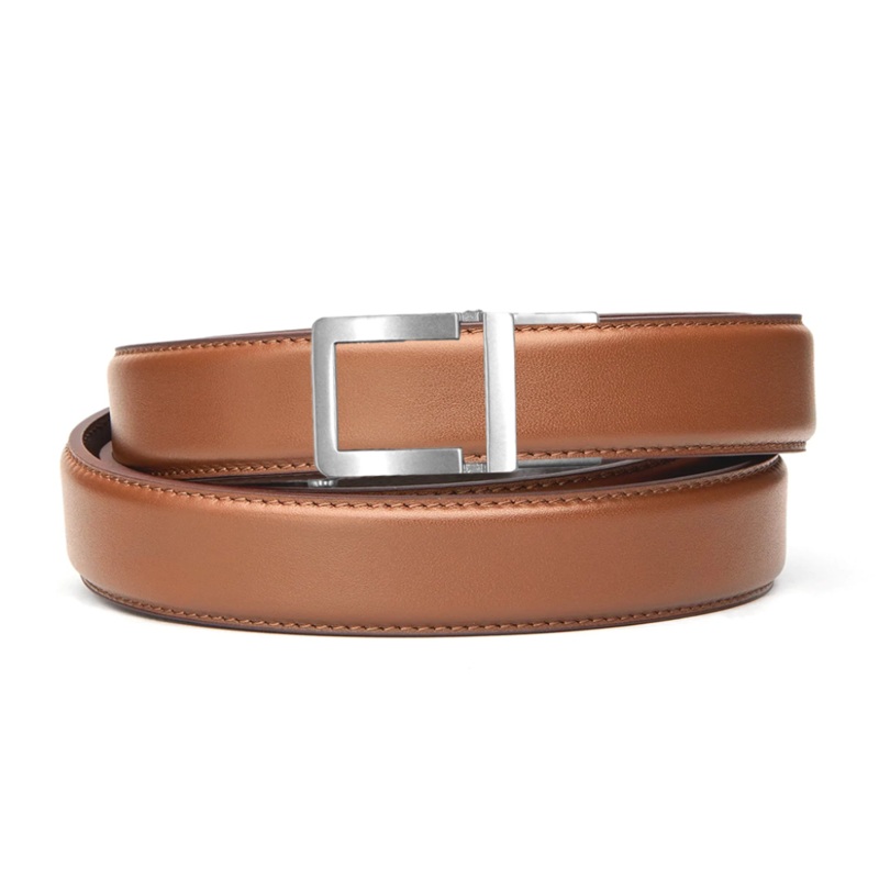 Q2 BUCKLE | BROWN LEATHER QUARTER GUN BELT 1.25″
