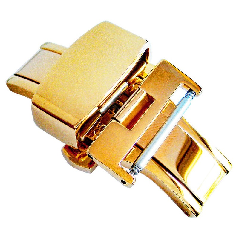 Fluco Butterfly Deployant Clasp Gold