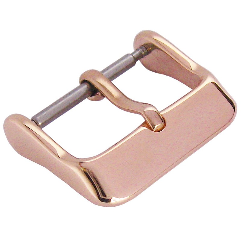 Pin Buckle Rose Gold-Finish Stainless Steel