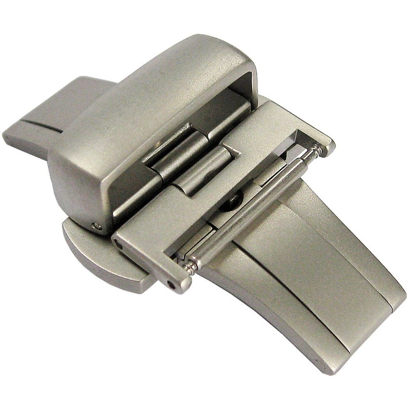 Hadley-Roma Butterfly Deployant Clasp Stainless Steel Matte