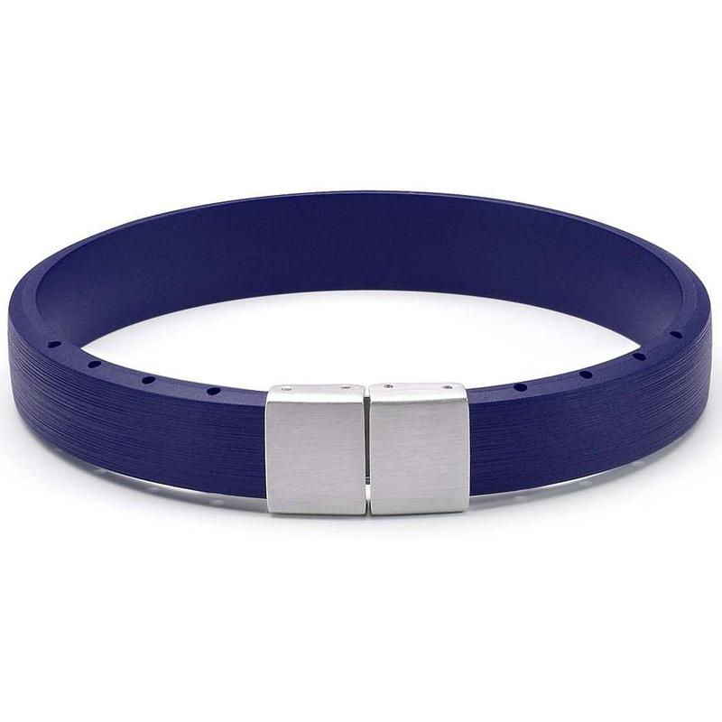Bonetto Cinturini BON 5 Blue NBR Rubber Bracelet