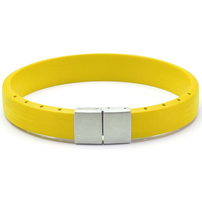 Bonetto Cinturini BON 5 Yellow NBR Rubber Bracelet