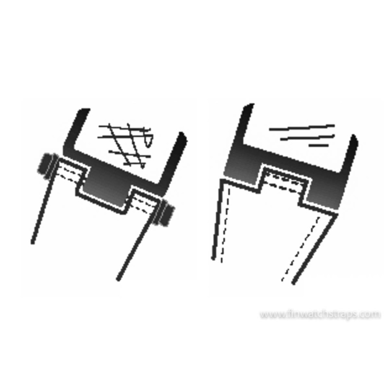 Notched watch straps/ Centre notched/ multi notched watch strap customisations