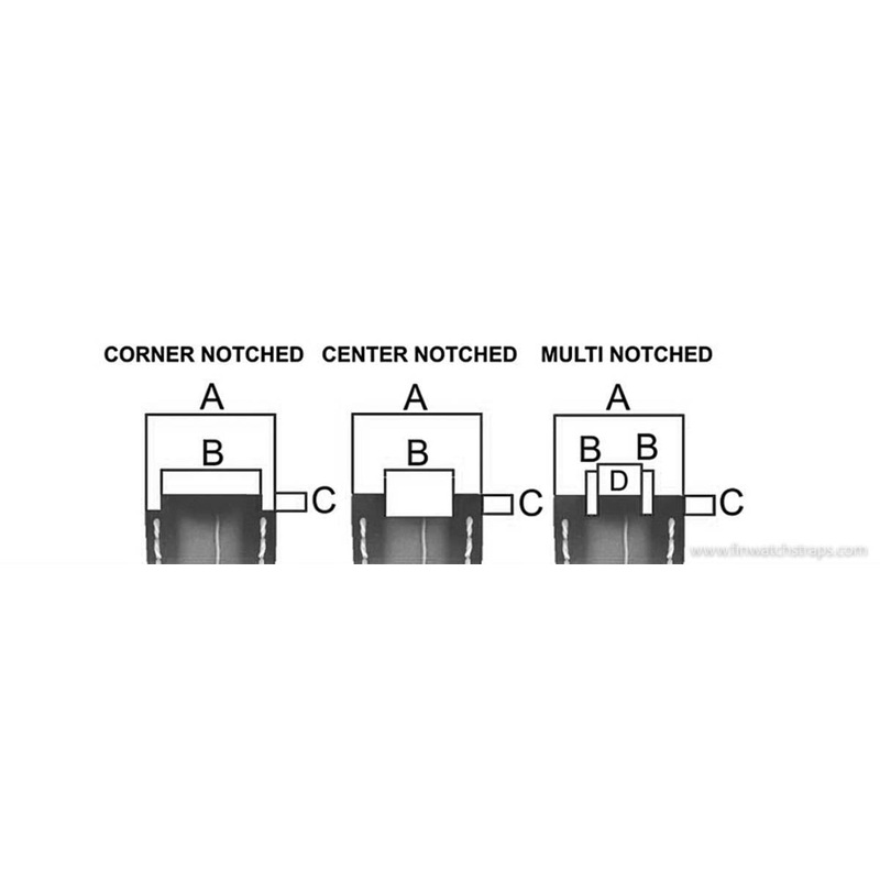 Notched watch straps/ Centre notched/ multi notched watch strap customisations