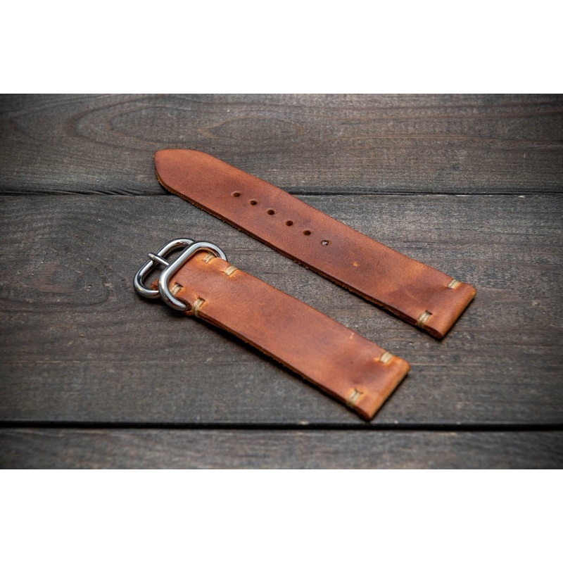 Italian leather watch band, Caramel color. Premium quality watch strap 16 mm, 17 mm, 18mm, 19 mm, 20 mm, 21 mm, 22mm, 23 mm, 24 mm